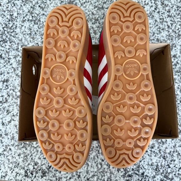 Adidas Originals Mens Size 10 Gazelle Indoor Better Scarlet-Red/Green Heel Tabs main image 7